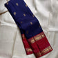 ✨ Gandaberunda Neela Varnam — Pure Silk Kanchipuram Saree ✨
Royal navy body with gold elephant & Gandaberunda motifs, rich araku-maroon korvai borders, and temple zari pallu.
Silk Mark Certified ✅ • Fall & Pico Done ✅ • Blouse Stitching Available ($30) ✅