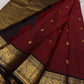 Raaga Deep Red
Garnet-Red Kanchipuram Silk Saree
Zari Medallion Border & Heritage Buttas