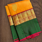 ✨ Deepa Layam — Pure Silk Kanchipuram Saree (Korvai)
Manjal-marigold body with gold paisley buttas & emerald korvai borders
Silk Mark Certified ✅ • Ships in Two Weeks • Free Shipping within USA 🇺🇸