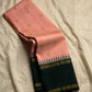 Peach Pastel Pink Pillayar Moggu green korvai Kanchipuram Pure Silk


Soft peach-pink body with delicate gold pillayar moggu & buttas

Contrast deep green pallu with rich zari stripes & coin buttas 

Silk mark , free shipping (USA)  two weeks