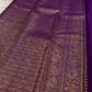 Lotus Glow — Violet | Pure Kanchipuram Silk Saree
A royal violet canvas with antique-gold zari peacocks, elephants & lotus motifs ✨
Silk Mark Certified • Free USA Shipping • Ships in Two Weeks