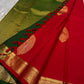💎vermillion Bloom — Pure Kanchipuram Handloom Silk Saree

Deep vermillion Bloom • Emerald Pallu • Grand Gold Paisley Weave
Luxury heirloom silk with artisanal zari craftsmanship — Silk Mark Certified | Free Shipping Within USA | Ships in Two Weeks