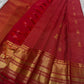 Kani ✨  Red lustrous body with delicate zigzag Zari lines Mulberry Silk Kanchipuram Saree with Intricate Zari Kamalam Buttas, Varisaipet Muthuseer & Annampet Floral Borders, Flowing Vines, Bavanji Border Deck, and Diamond Pet Pallu with Thilakam Motifs!