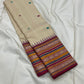 Pari Silk Thread Weaving — Pure Silk Kanchipuram

Ivory body with multi-color silk thread buttas (teal, wine & magenta)
Korvai contrast wine-magenta borders with vintage thread stripe panels
Temple gopuram inner edge & grand pallu in handwoven silk thread
