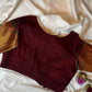Maroon Narayanpet blouse