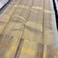 Dark Kanchana Purple Handwoven Pure Silk Kanjivaram Saree with Maanga Butta and Cream Gold Zari Border