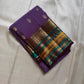 Kaamini ✨ — Purple Pure Kanchipuram Silk Saree
With Elegant Brown Korvai Border & Bold Stripes
Adorned with Scattered Gold Zari Buttas on Body
Intricate Zari Weaving in Regal Brown Pallu
Contrast Blouse with Matching Korvai Border