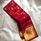 Leelavati Kattam Red
Kumkum-Red Kanchipuram Silk Saree
Zari Kattam Checks & Elephant Procession Border