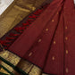 Ruby Red Zari Kattam — Pure Silk Kanchipuram Saree
Kumkum-Red Body with Gold Buttas & Royal-Purple Elephant Zari Kattam Border ✨
Silk Mark Certified • Free USA Shipping • Ships in 2 Weeks ✅