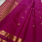 Mahima-Pink ✨ – Iconic Pink Pure Handwoven Kanchipuram Silk Saree with Baby Kamalam Buttas, Petite Muthu Seer & peacock  Floral Border, Grand Annam Zari Pallu, Bridal & Festival Ready, Silk Mark Certified, Blouse Stitching Available, Free Shipping within