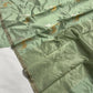 Pure Silk Chanderi – Sage Green with Gold & Silver Stag Motifs
Subtle Kaddi Border & Matching Sage Tissue Pallu ✨
Silk Mark Certified • Free Shipping within USA • Ships in Two Weeks