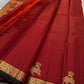 Red Vairaoosi Maan — Pure Silk Kanchipuram Saree
Vibrant crimson-red body in fine vaira oosi weave with gold maan (deer) motifs 🦌
Antique-gold zari borders, copper brocade pallu & dark selvedge detailing ✨
Silk Mark Certified • Free USA Shipping • Ships