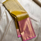 The color of “festive” vibrant golden sampanga with a pink border and Pallu pure silk Kanchipuram saree bavanji rettapet vanasringaram border