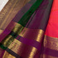 Rani Kalash – Pure Silk Kanchipuram Saree
Vibrant Rani Pink Body with Kalash Zari Buttas ✨
Deep Plum Korvai Borders in Lustrous Gold Weave
Grand Antique-Gold Brocade Pallu with Temple Elegance
Silk Mark Certified | ships in 2 weeks