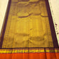 Pure Kanjivaram Silk Saree • Rettapet Yaanai Border • Pistachio Green with Rust Orange