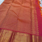 Tejas – Radiant Pink & Flaming Orange shot color Kanchipuram Silk Saree with Zari Kattam, Kamalam Buttas & Intricate Arai Maadam Pallu, Woven from an Exquisite Blend of colors