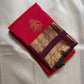 Rani Kalash – Pure Silk Kanchipuram Saree
Vibrant Rani Pink Body with Kalash Zari Buttas ✨
Deep Plum Korvai Borders in Lustrous Gold Weave
Grand Antique-Gold Brocade Pallu with Temple Elegance
Silk Mark Certified | ships in 2 weeks