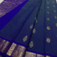 Swaram Lightweight – Peacock Dusk Blue
Feather-Light Peacock Blue Kanchipuram Silk Saree
Elephant & Tree of Life Zari-Woven Grandeur