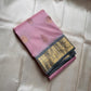 Blush Ash Mayil – Pure Korvai Kanchipuram Silk Saree
Soft blush-pink body with gold zari paisley buttas for a delicate look
Contrast ash-grey border with peacock & floral vine motifs in zari
Grand ash-grey brocade pallu with intricate … chk description