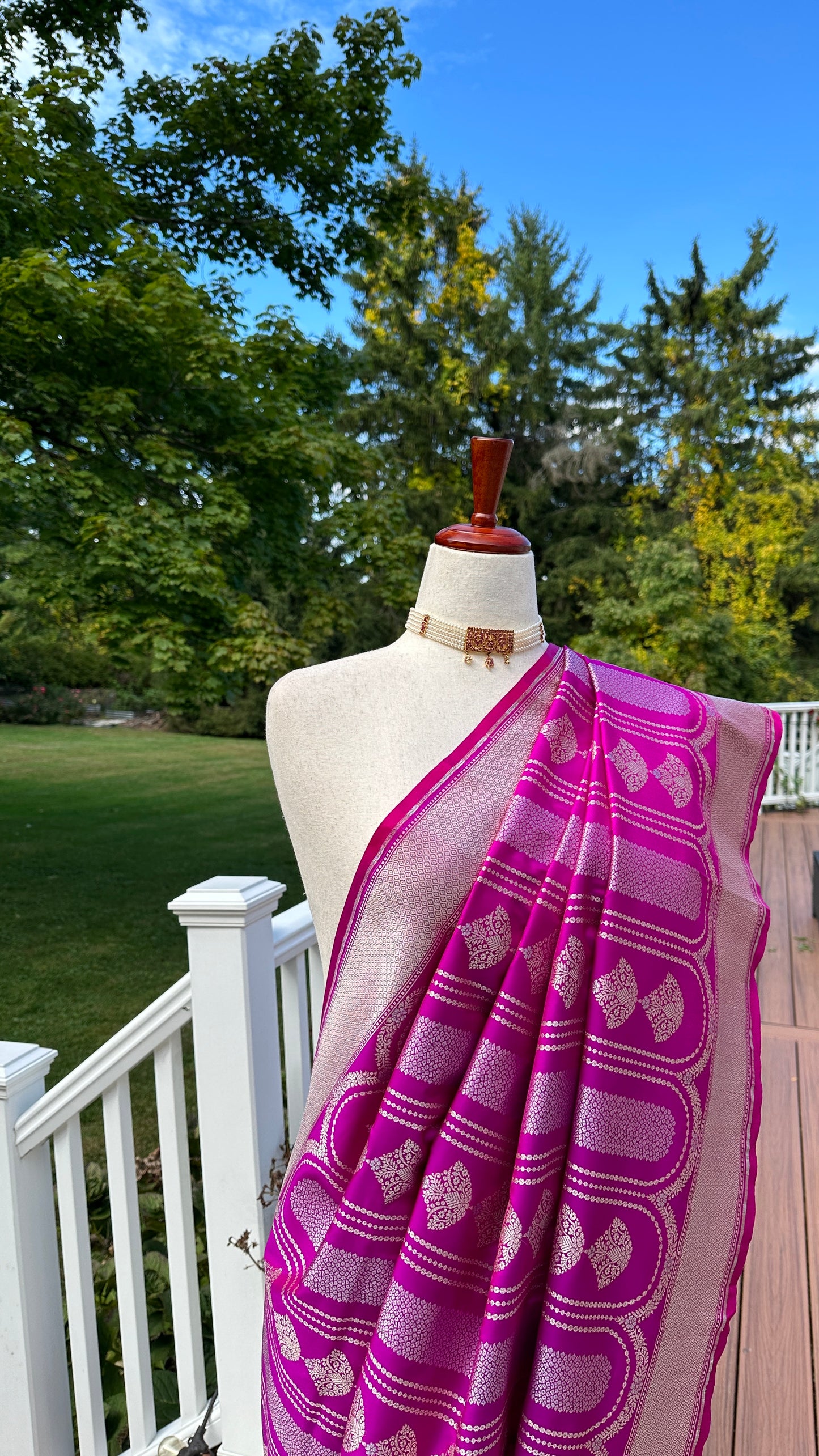 Soft silk banarasi saree - Purple