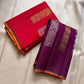 Lavanya– Vermillion Red Handwoven Kanchipuram Silk Saree in red with Gold & Silver Zari, this deep red Kanchipuram silk saree with intricate motifs in gold and silver zari, including Gandaberunda, parrots, elephants &lotuses as seen on Nita Ambani