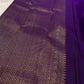 Lotus Glow — Violet | Pure Kanchipuram Silk Saree
A royal violet canvas with antique-gold zari peacocks, elephants & lotus motifs ✨
Silk Mark Certified • Free USA Shipping • Ships in Two Weeks
