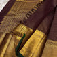 Bronze Lotus Vairaoosi
Coffee-Deep Kanchipuram Silk Saree
Grand Zari Borders • Lotus Butta Elegance