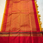 Vasantha Malli ✨
Pure Kanchipuram Silk Saree in Marigold & Kumkum Red
Marigold body with delicate woven checks
Kumkum-red border highlighted with Manthulir Green

Silk Mark Certified, delivery in 2 weeks