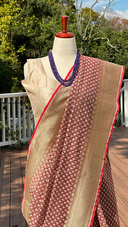 Soft kora tissue  Benares sarees