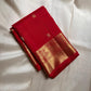 Dia ✨ – Chilli Red Pure Kanchipuram Silk Saree
Allover Gold Zari Floral Buttas on Body
Broad Elephant–Peacock (Gaja–Mayil) Zari Panel Border
Rich Red & Gold Brocade Pallu with Intricate Weaves
Silk Mark Certified | Fall & Pico Done | Blouse Stitching $30