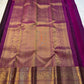 Jamun Purple Rani — Kanchipuram Pure Silk

Deep jamun-purple body with zari floral buttas

Rani-magenta korvai borders with elephant procession

Opulent brocade pallu with diamond jaal & circular medallions

Silk Mark Cert| Free Shipping within USA