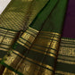 Radhe ✨
Plum Purple Oosi-Striped Kanchipuram Silk
Zari-Woven Yaali Motifs on the Body
Bottle-Green Rettapet Border with Peacocks
Grand Gold Zari Jaal Please | Silk Mark Certified