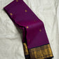 Vadamalli Svarnam • Pure Silk Kanchipuram Saree
Royal purple body with gold lion borders & brocade pallu
Silk Mark Certified • Free USA Shipping • Ships in Two Weeks ✅