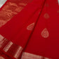 Thamarai Red — Pure Kanchipuram Silk Saree
Temple Red with Gold Zari Leaf Buttas & Diamond Jaal Pallu
Silk Mark Certified • Free Shipping within USA • Ships in Two Weeks