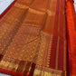 Maroon Kolam Korvai – deep wine-maroon body with tiny kolam buttas

Contrast burnt-orange korvai border with temple triangles & intricate kolam motifs

Silk Mark Certified | Fall & Pico Done | Blouse Stitching Available ($30)

Free Shipping 2 weeks