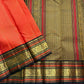 Aruna Mayil Chakram
Pure Kanchipuram Silk Saree – Reddish-Orange Body with Gold Zari Chakram Buttas
Contrast Bottle Green Korvai Borders with Mayil & Temple Motifs
Grand Zari Pallu with Diamond Brocade Weave & Hand-Knotted Tassels
Silk Mark Certified ✅ |