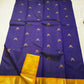 Iru Pakshi Purple — Pure Silk Kanchipuram Saree
Royal Purple with Twin-Bird Zari Buttas & Marigold Mustard Korvai Borders ✨
Silk Mark Certified ✅ | Ships in Two Weeks | Free Shipping within 🇺🇸