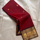 Sienna Red Mayuri Butta — Pure Kanchipuram Silk
Sienna-red body with zari mayuri buttas & antique gold border
Contrast coffee-brown pallu in rich zari jaal • Silk Mark Certified • Free USA Shipping