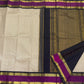 Biscuit Beige Amethyst — Pure Silk Kanchipuram (Handloom)
Micro kattam checks in biscuit-beige with amethyst korvai borders & black selvedge
Silk Mark Certified • Free USA Shipping • Ships in 1 Week (2 Weeks with stitching) ✅