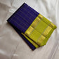 Neelam Parrot Pachai — Pure Kanchipuram Silk Saree
Royal blue body with gold kattam checks & parrot-green korvai border
Silk Mark Certified ✅ | Free USA Shipping | Ships in Two Weeks ✅