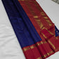 💎 Sapphire Rouge Oosi Kattam — Pure Kanchipuram Silk Saree
Royal sapphire-blue body with fine oosi-kattam checks and contrast rouge-red borders in antique-gold zari
Silk Mark Certified • Free Shipping within USA • Ships in Two Weeks •