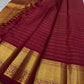 The festive red in its full glory !! ❤️

Pure silk Kanchipuram red saree with stripes and bavanji border