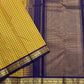 Forest Blossom Kattam — Pure Silk Kanchipuram Saree
Parrot-green, rani-pink & haldi-yellow kattam checks
Deep navy korvai borders with antique gold zari vines
Rich navy zari-striped pallu with tasseled edges
Silk Mark Cert • Free USA Shipping 1 week