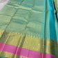 Rose pistachio meadow  – Pure Silk Kanchipuram Saree
Pista Green Body with Coin Paving Mayil Zari Buttas 🦚
Borders in Aqua & Rose with Pillayar Moggu Motifs ✨
Grand Aqua Pallu in All-Over Zari Brocade Weave
Silk Mark Certified | ships in 2 weeks