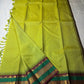 Gita  
Pure Silk Kanchipuram Saree  
Sampanga & Pea Green Podi Kattam  
Arakku Border with Triple Zari Bands