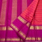 Pure silk Kanjipuram Rettapet saree in coral red and Vadamalli pink, Silk Mark certified