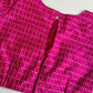 Banarasi silk blouse in Rani pink
