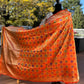 Orange Patola soft silk woven dupatta -2.5 meters