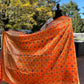 Orange Patola soft silk woven dupatta -2.5 meters