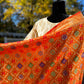 Orange Patola soft silk woven dupatta -2.5 meters